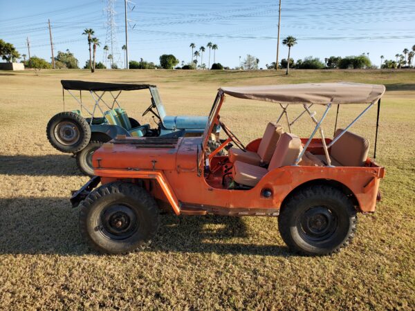 Willys Flatfender Jeep Soft Top Bimini Style