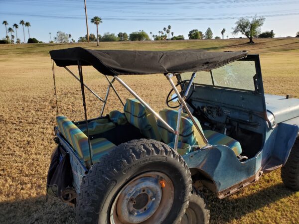 Willys Flatfender Jeep Soft Top Bimini Style - Image 5