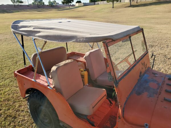 Willys Flatfender Jeep Soft Top Bimini Style - Image 2